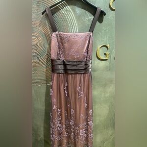 NWOT R&M Richards Mauve Strapless Dress size 16W